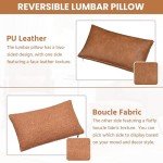 Stylish PU Leather Tub Armchair with Pillow