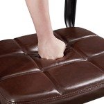 Yaheetech Ergonomic Leather Dining Chairs - Set of 2