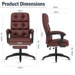 Blisswood Ergonomic Executive Desk Chair - Dark Brown
