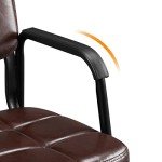 Yaheetech Ergonomic Leather Dining Chairs - Set of 2