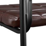 Yaheetech Ergonomic Leather Dining Chairs - Set of 2