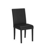 Set of 2 Faux Leather Dining Chairs