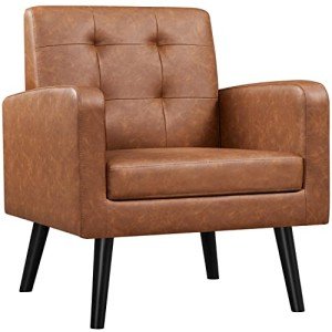 Mid-Century Retro Brown Accent Armchair