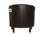 Mcc@Home Faux Leather Tub Chair - Brown