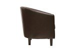 Mcc@Home Faux Leather Tub Chair - Brown