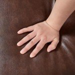 Yaheetech Modern Dark Brown Leather Tub Chair