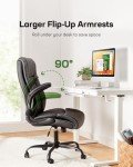 Marsail Ergonomic Office Chair with Flip-up Armrests