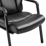 Elegant Faux Leather Executive Meeting Chairs - Set of 2