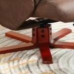 HOMCOM Adjustable Recliner Chair with Footstool