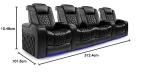 Valencia Tuscany Power Reclining Home Theater Sofa