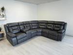 Elephant Grey Electric Recliner Corner Sofa