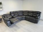 Elephant Grey Electric Recliner Corner Sofa