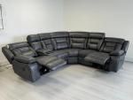 Elephant Grey Electric Recliner Corner Sofa