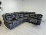 Elephant Grey Electric Recliner Corner Sofa