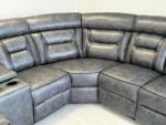 Elephant Grey Electric Recliner Corner Sofa
