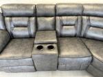 Elephant Grey Electric Recliner Corner Sofa