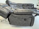 Elephant Grey Electric Recliner Corner Sofa