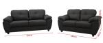 Carlos 3 + 2 Seater Faux Leather Sofa Set
