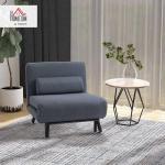 HOMCOM 3-in-1 Convertible Sofa Bed Chair