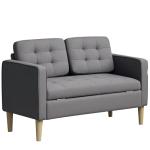 Modern 2-Seater Sofa with Hidden Storage – Grey