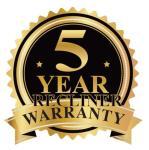 Dark Grey Leather Reclining 3-Seater Sofa Set