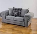 Verona Grey Fabric 3-Seater Corner Sofa