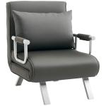 HOMCOM Modern 4-in-1 Foldable Sofa Bed