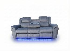 Grey Berlin Electric Recliner Sofa with USB Ports