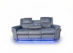 Grey Berlin Electric Recliner Sofa with USB Ports