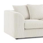 Luxor Soft Jumbo Cord Sofa Set - Cream