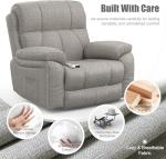 YONISEE Elderly Recliner Chair with Massage & Heat