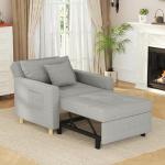 YODOLLA 3-in-1 Convertible Sleeper Chair Bed