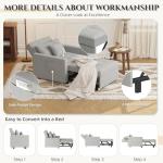 YODOLLA 3-in-1 Convertible Sleeper Chair Bed