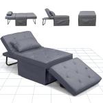 FLEXISPOT 4-in-1 Convertible Sofa Bed - Gray