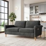 Vesgantti 2-Seater Fabric Loveseat Sofa in Grey