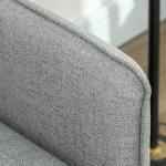 Modern Grey Button-Tufted Two-Seater Loveseat Sofa