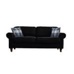 Retro Design 2-Seater Sofa with Cushions