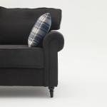 Retro Design 2-Seater Sofa with Cushions