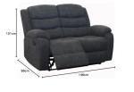 Boston Fabric Recliner Sofa and Armchair Set