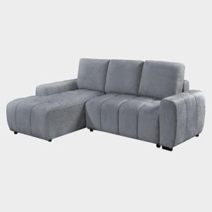 Cimiano Grey Corner Sofa Bed with Storage