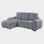 Cimiano Grey Corner Sofa Bed with Storage