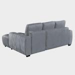 Cimiano Grey Corner Sofa Bed with Storage