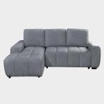 Cimiano Grey Corner Sofa Bed with Storage