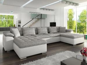 Spacious U-Shape Sofa Bed with Storage - Cambridge