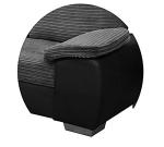 Enzo Corner Sofa Bed with Storage - Grey/Black