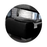 Enzo Corner Sofa Bed with Storage - Grey/Black