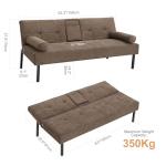 Panana Modern 3 Seater Convertible Sofa Bed