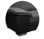 Enzo Corner Sofa Bed with Storage - Grey/Black