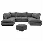 U-Shape Jumbo Cord Sofa for Living Room
