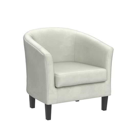 Grey Velvet Tub Armchair for Dining and Living